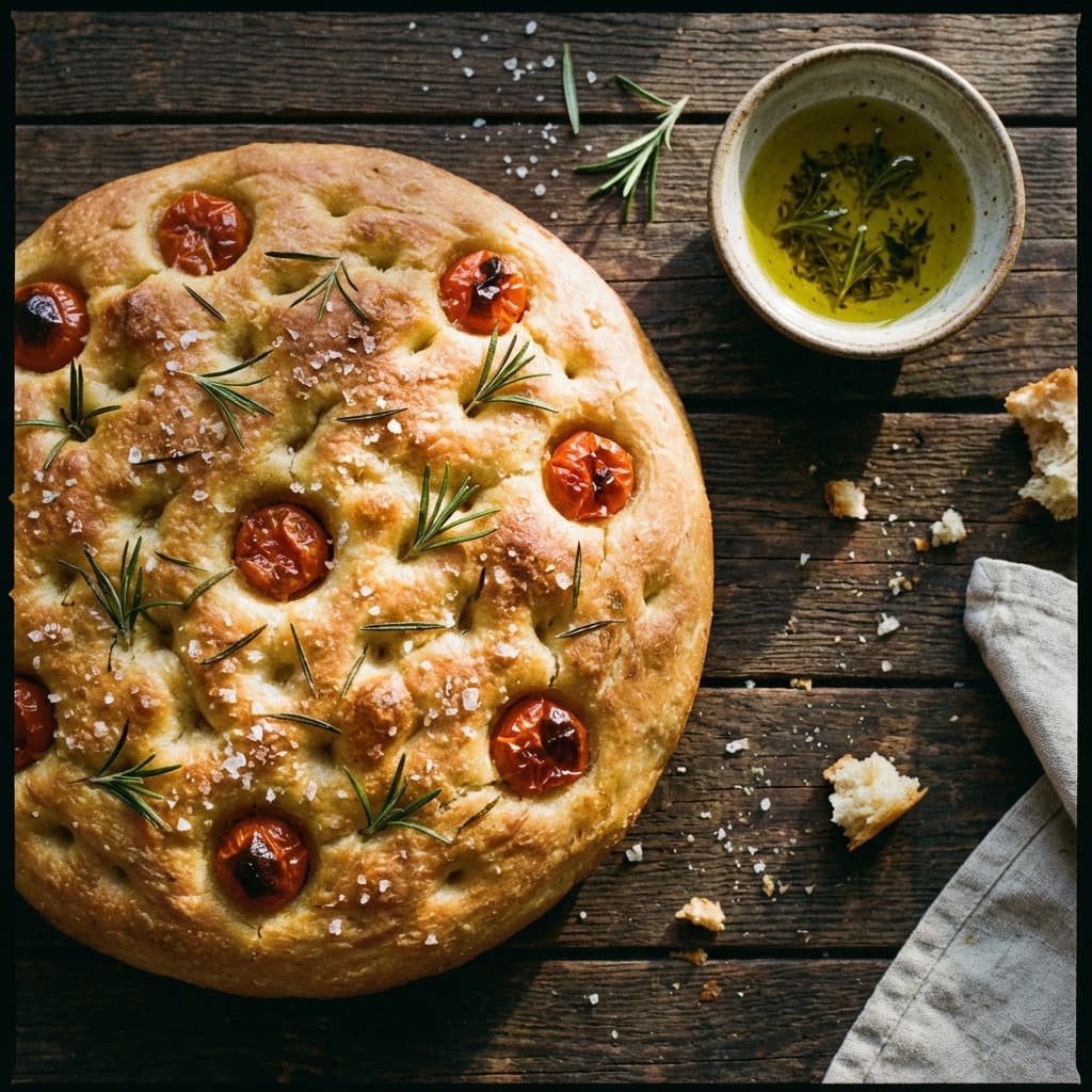 Focaccia z Parmeńską